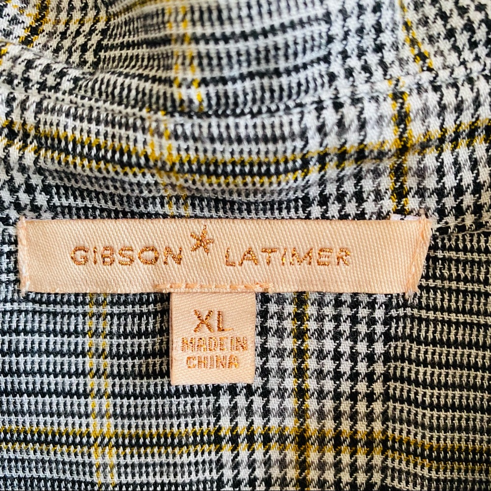 Gibson Latimer Multi Color Plaid Button Up Long S… - image 2